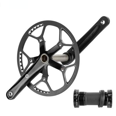 China Folding Bicycle Road Bike 170MM CNC 55T Aluminum Alloy Road Bike Crank Bicycle Accessories for sale