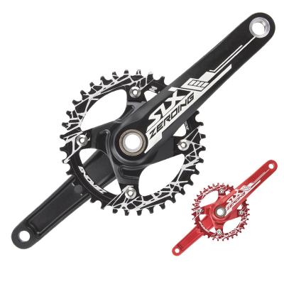 China Mountain Bike Mountain Bike Chain Wheel Crank Hollow Integrated Single Plate 32 Axle Crank Center Modification 34 36 38 T for sale