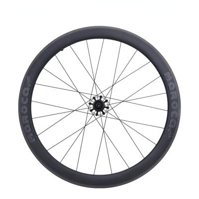 China Road Bikes MEROCA Carbon Road Bicycle Wheelset 38/50mm Carbon Fiber Wheelset 38/50mm Ring Open Road Bike 700C Circle Brake Hub for sale