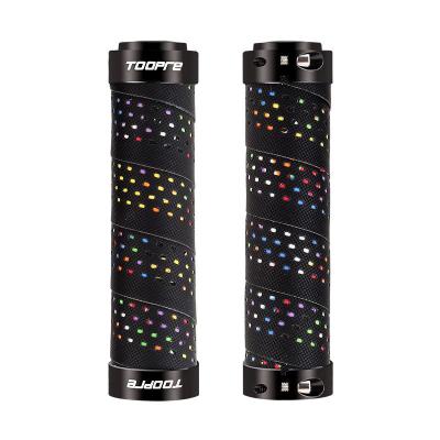 China TOOPRE Mountain Bikes Bicycle Handlebar Grips Mountain Bike Handlebar Cover Non-slip PU Handlebar Accessories for sale