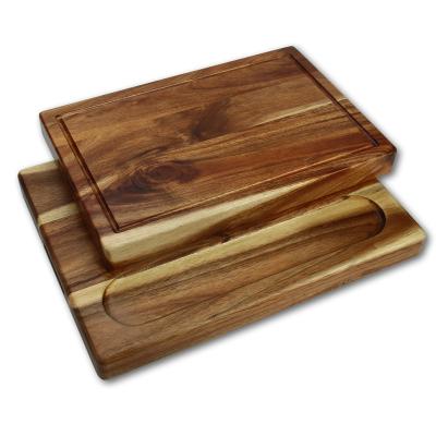 China Viable Premium Acacia Wood Cheese Pizza Cutting Board for Kitchen Household for sale