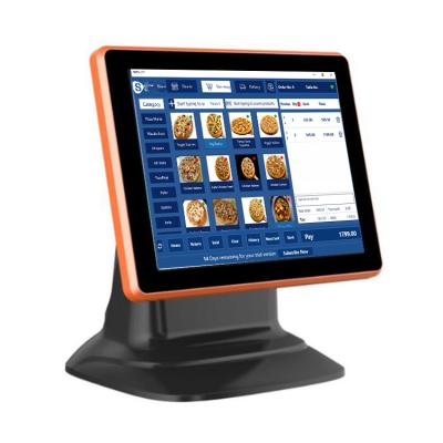 China Stores Dual Display 15 Inch All In One Capacitive Touch Screen Windows Monoblock Computer POS Terminal For Restaurant for sale