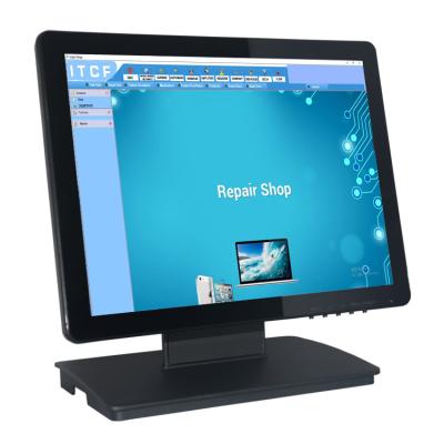 China Supermarket Full Flat Capacitive Touch Screen Cash Register POS Software 15 Inch for sale