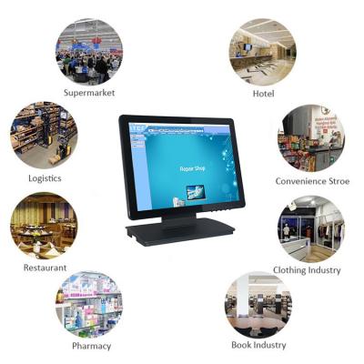 China Optional 15 Inch Supermarket Capacitive / Resistive Touch Screen Touch Screen Monitor for sale