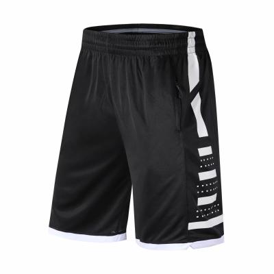 China Breathable Color Black White Sublimation Mask Basketball Shorts Custom Uniforms For Men 2021 Shorts With Zipper Pockets for sale