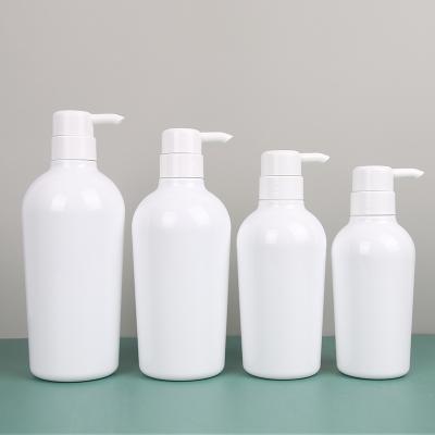 China Luxury Custom Cosmetic PET Plastic Container Shampoo Body Lotion Shower Gel Bottle With Dispenser Pump for sale