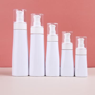 China Plastic Container Cosmetic Empty Custom Lotion Toner Face Cream Bottle With Lotion And Spray Pump. for sale