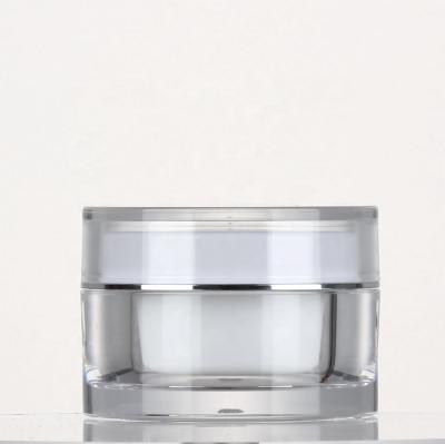 China Cosmetic Luxury Acrylic Cosmetic Jar For Face Cream Makeup Foundation Container15g 30g 50g. for sale