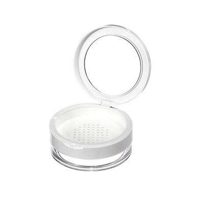 China Container Case Powder Face Cap 10G Personal Care Plastic Sleek And Graceful Spilled Sieve Clear Mirror for sale