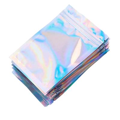 China Wing Moisture Proof House Cat China Factory Customized Transparent Holographic Laser Laminated Plastic Packaging Bag Bag Packaging for sale