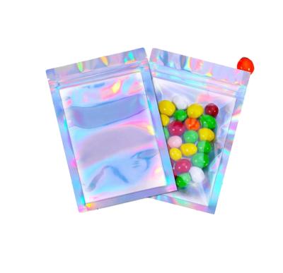 China Wholesale Customized China Factory Customized Moisture Proof Printed Aluminum Foil Bag Plastic Holographic Polyester Film Resealed Bag for sale