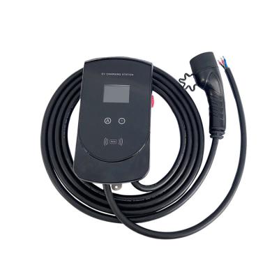 China A+DC6mA RCD New Energy Electric Vehicle Wallbox EV Charging Home OEM 32A 7KW Fast Type 1 Charger for sale