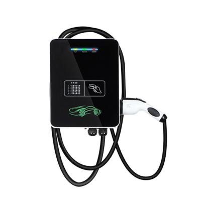 China 32A 7kw Fast Charging Scanning Charging Board/Wall Commercial Use Rose EV Car Charger for sale