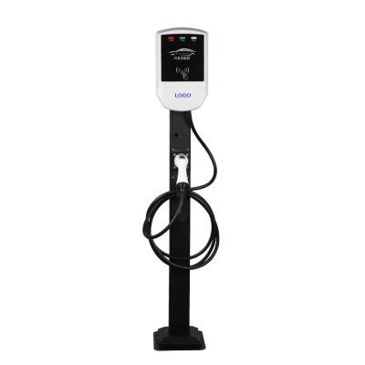 China 220V Fast Charging Electric Vehicle Charging Station EV Wallbox Installation Pole Station Home Charger for sale