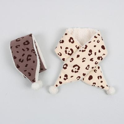 China Medium Polka Dots Checked Baby Winter Cute Scarf Warm Soft Korean Style Baby Scarf Lovely for sale