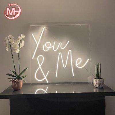 China Romantic You and Me neon logo popular custom wedding led neon logo letters for sale