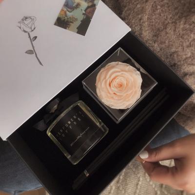 China Newest and Popular 2021 Year Preserved Rose Bridal Bouquets Flower Aromatherapy Immortal Flower Gift Box for sale