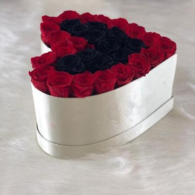 China Bridal Bouquets Preserved Roses Flowers In Heart Box That Lasts A Lasting Year Wedding Mothers Day Girlfriend Gift for sale