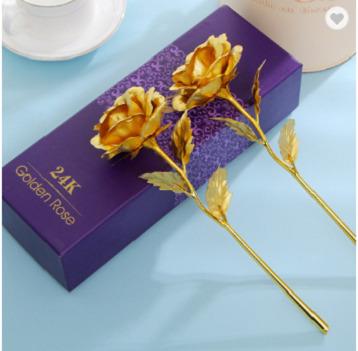 China 2020 Valentine's Day Gift Selling Cost Effective Premium Products 24k Gold Preserved Rose for sale