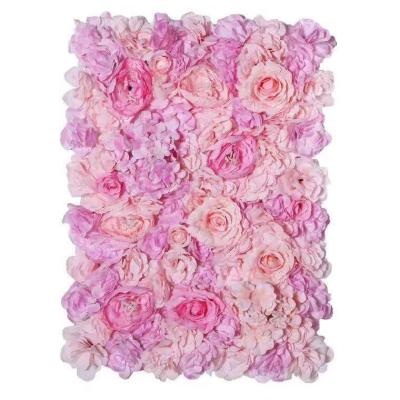 China Cheap Bridal Bouquets Wedding Backdrops Artificial Flowers Wall For Wedding Decoration for sale