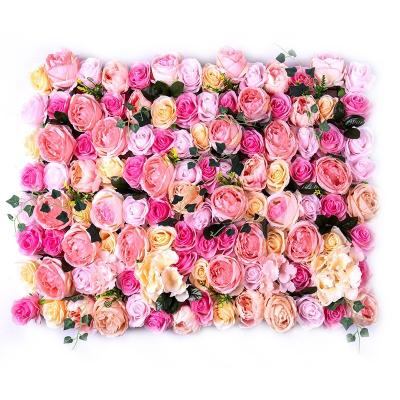 China Sale Bridal Wedding Plant Bouquets Artificial Flower Decorative Silk Wall For Wedding for sale