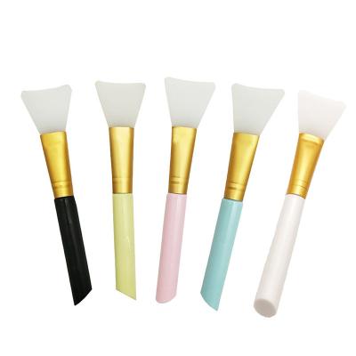 China Face 5 Colors Silicone Face Care Mud Facial Mask Brush Blending Tool For Face for sale