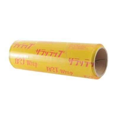 China Food Factory Wholesale Price Slide Cutter Stretch Best Fresh Food Wrap Transparent PVC Cling Film for sale