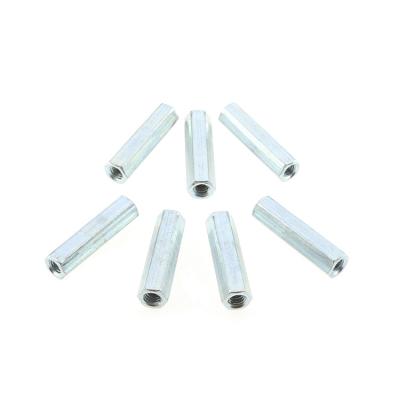 China Heavy Industry China Manufacturer Workmanship Good Quality White Zinc Plating Thickened Metric Long Hex Coupling Nuts for sale