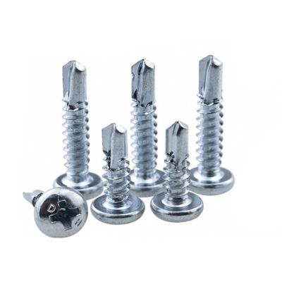 China Stainless Steel M4.2 M4.8 Flat Cross Recessed Pan Washer Wafer Head Self Drilling Screw for sale