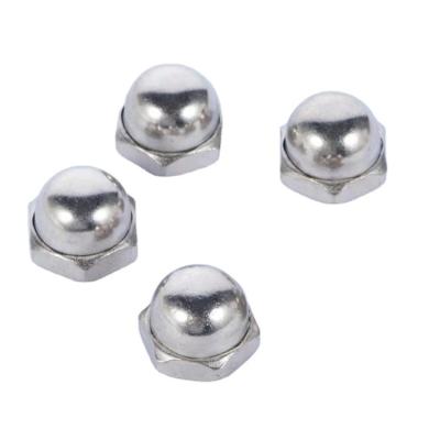 China General Industry Widely Application Wholesale Polished Stainless Steel Arched Hex Caps Round /Hexagon Head Nuts for sale