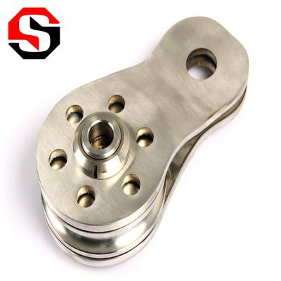 China Rescue recovery for SN10TI-6K Ningbo salman factory OEM/ODM off-road off-road recovery 10t iron wheels pulley for rope assembly for sale