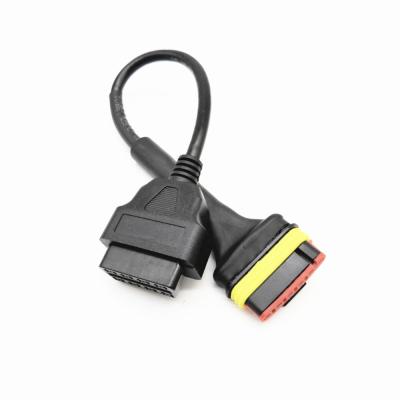 China BNL Motorcycle Benelli 6 Male Connector OBD II K-Line/L-Line Electronic Diagnostic Harness Cable for sale