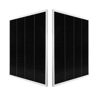 China Balcony Photovoltaic AiTon 210*210 7BB Mono Silicon Offset Solar Panel For European House Use for sale