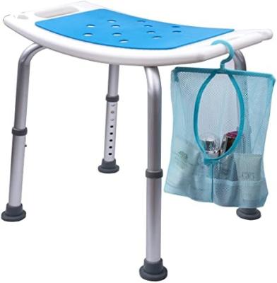 China Shower Chair Aluminum Frame Clean Commode Chair Heavy Duty Medical Adjustable Shower Chair for sale