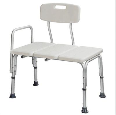 China Modern Disabled Shower Chairs With Armrest Aluminum Height Adjustable Shower Chair With Backrest for sale