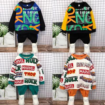 China Breathable 2023 New Arrivals Toddler Kids Boys Spring Two Piece Set Outfits Children's Clothing Hoodie+Pants High Quality Toddler Set for sale