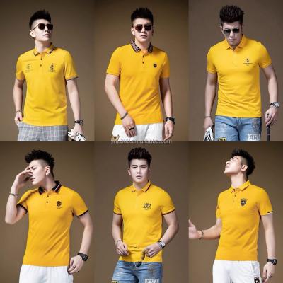 China Anti-wrinkle Sublimation Blank Polyester Golf T Shirts Plain T-shirts Polo T Shirt Printing Plus Size Men's Polo Shirts For Men for sale