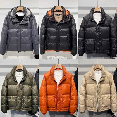 China Anti-wrinkle Wholesale Price Camo Puffer Jacket For The Winter Men's Coat Face Stand Collar Outdoor Ultralight Down Jackets for sale