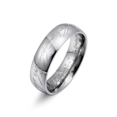 China No Nickel Style Lead Free Hot-selling Lord Of The Rings Stainless Steel Couple Rings for sale