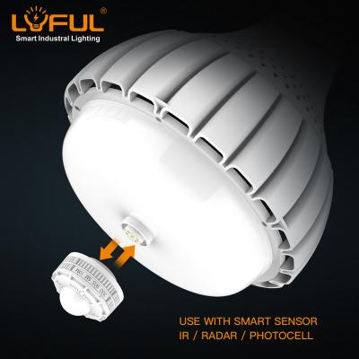 China Warehouse Smart led bulb microwave radar sensor PIR sensor bulb 100W 150W warehouse lighting for sale