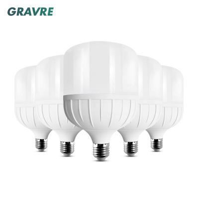 China Residential High lumen indoor lights T60 shape 10w 20w 30w 40w 50w high power led bulb e27 b22 for sale