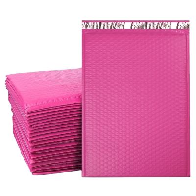 China [Fast Delivery] 25PCS-10.5x15 Inches Pink Poly Bubble Mailer 287x381mm Envelopes Bags Self Seal #5 Padded Envelopes for sale