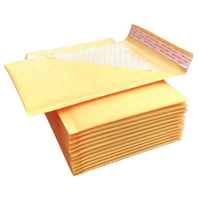 China Clothing Beige Custom Mailer Kraft Envelope Custom Color Mailing Bags Kraft Bubble Padded Envelopes Mailers for sale