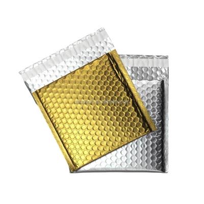 China OEM Free Sample Wholesale Biodegradable Gold Customized Bubble Mailer Padded Envelopes Shipping Matte Black Poly Mailer Bag for sale