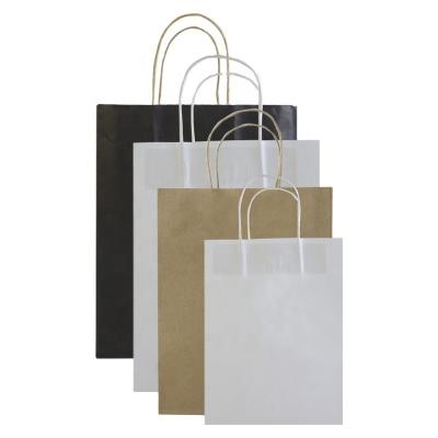 China OEM Wholesale Custom Logo Paper Bag Kraft Or White Cheaper Paper Bags Eco-friendly Colorful Paper Bag Kraft With Handle for sale