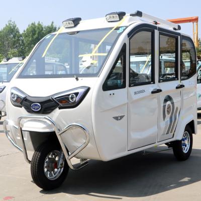 China New design Hengtop EV 3 leather wheel electric tricycle enclosed electric tricycle China 5 door Tuktuk in low price for sale