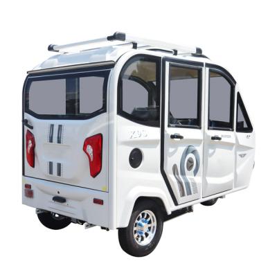 China New Design Leather Hengtop EV Enclosed Electric Tricycle China 5 Doors Electric Trikes Tuktuk 3 Wheel Electric Tricycle for sale