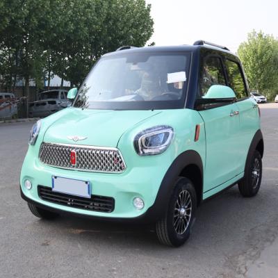 China Leather Super Mini EV Car 4 Seats Electric Car Mini Model 200Km Range Electric Vehicle for sale