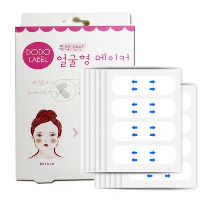 China Beautygogo 40pcs 0.02mm thickness invisible face strip thin line face lift stickers v shape face lift tape for sale