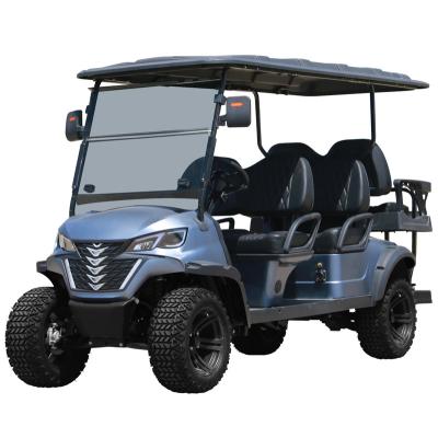 China Reliable Hot Sale Professional Design Customized China Electric Supplier In Stock 4+2 Seats Chasing Golf Cart Car 22*10-14 for sale